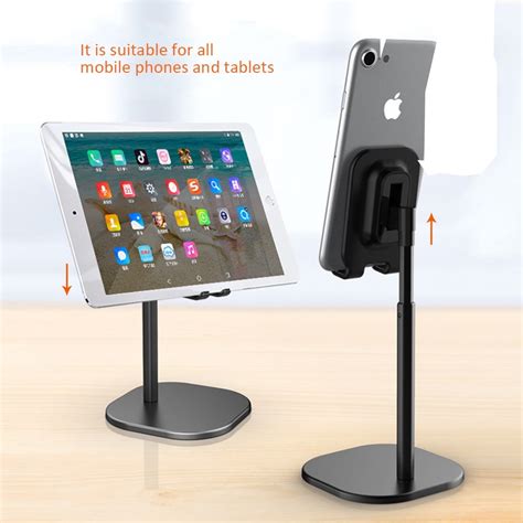 phone holder metal for house|adjustable depth cell phone stand.